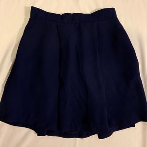 Nasty Gal - Pleated Navy Skirt